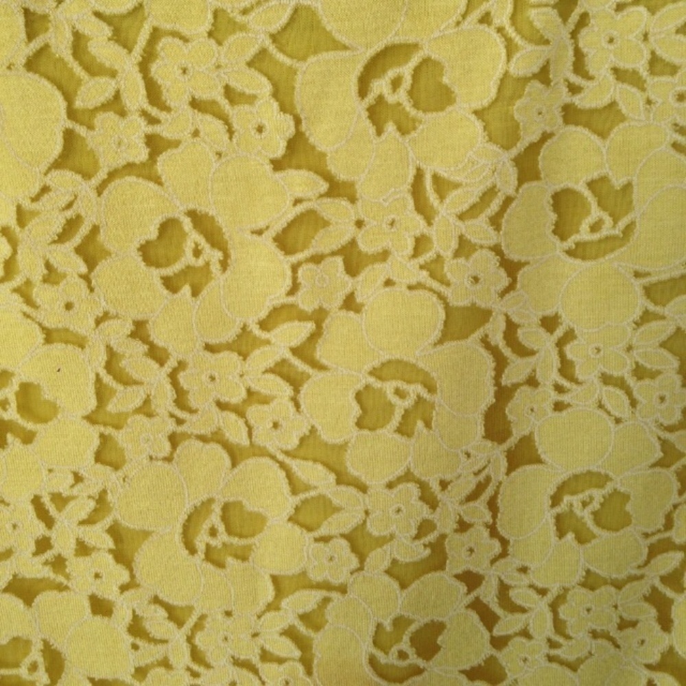 Topshop Floral Yellow Lace Tank Top Blouse - Picture 4 of 7
